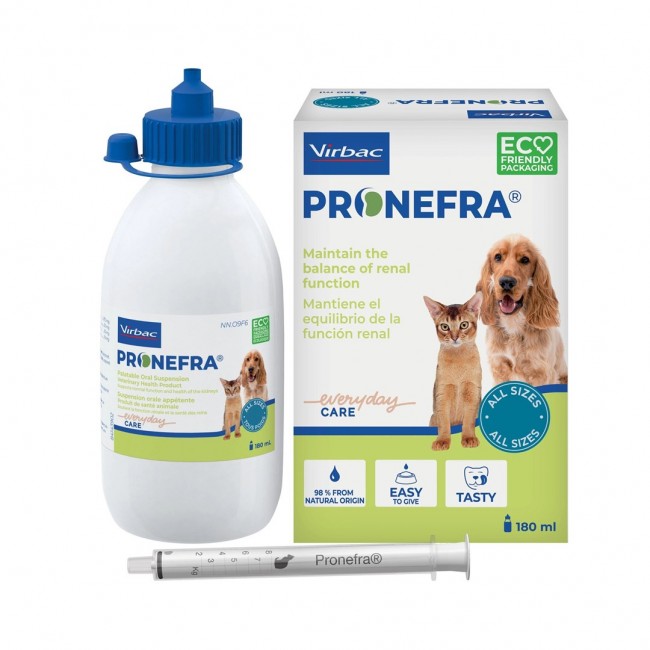 VIRBAC Pronefra Kidney support - supplements for dogs and cats - 180ml