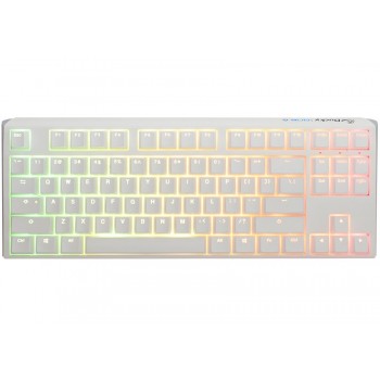 Ducky One 3 Classic Pure White TKL Gaming Tastatur RGB LED - MX-Clear keyboard USB German