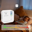 Qoltec 52577 Wireless Carbon monoxide (CO) sensor with battery | sensor service life 10 years | alarm 85dB | LED Qoltec 52577 Wireless Carbon monoxide (CO) sensor with battery | sensor service life 10 years | alarm 85dB | LED