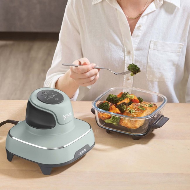 Ninja CRISPi Single 3.8 L 1700 W Hot air fryer Green, Grey, Transparent