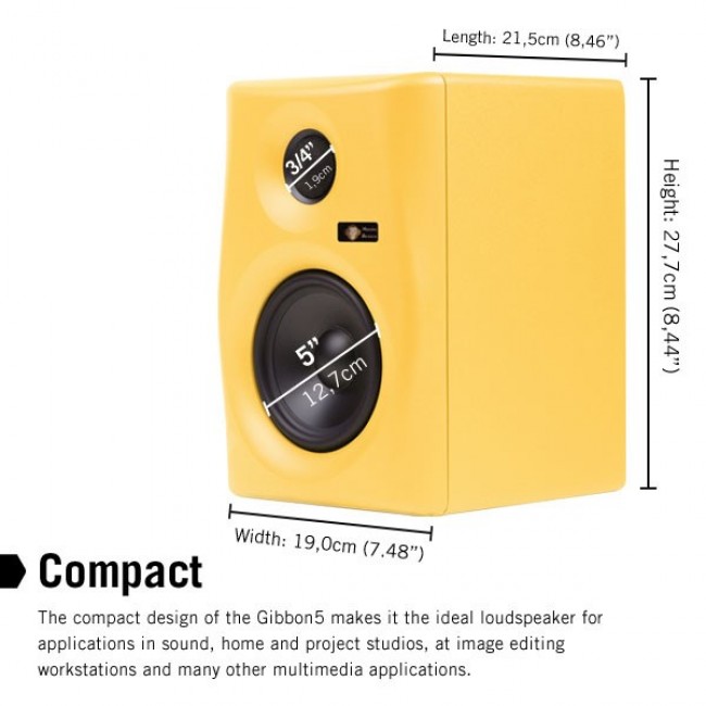 Monkey Banana Gibbon 5 2-way Yellow Wired 80 W