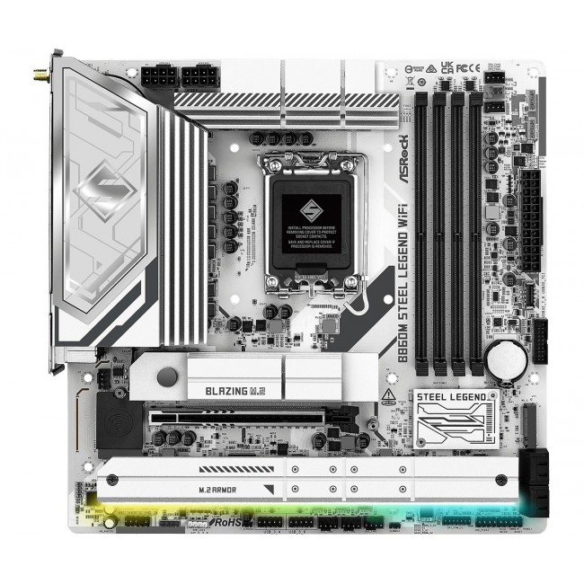 Asrock B860M Steel Legend WiFi Intel B860 LGA 1851 (Socket V1) micro ATX Asrock B860M Steel Legend WiFi Intel B860 LGA 1851 (Socket V1) micro ATX