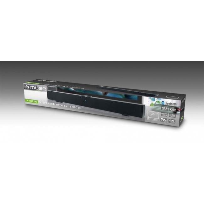 Muse | Yes | TV Soundbar With Bluetooth | M-1580SBT | 80 W | Bluetooth | Gloss Black | Soundbar with Bluetooth | Wireless connection