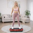 Extralink Moonwalk Spin Move Platofrma Wibracyjna do Cwiczen Fitness 200W czerwona