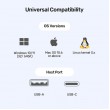 UNITEK D1135AGY01 laptop dock/port replicator Docking USB 3.2 Gen 1 (3.1 Gen 1) Type-C Grey