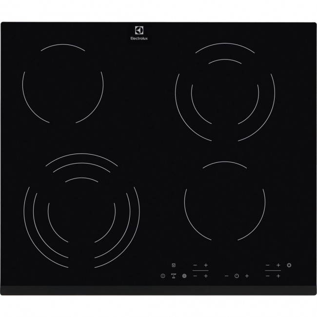 Electrolux EHF6343FOK hob Black Built-in 60 cm Ceramic 4 zone(s)