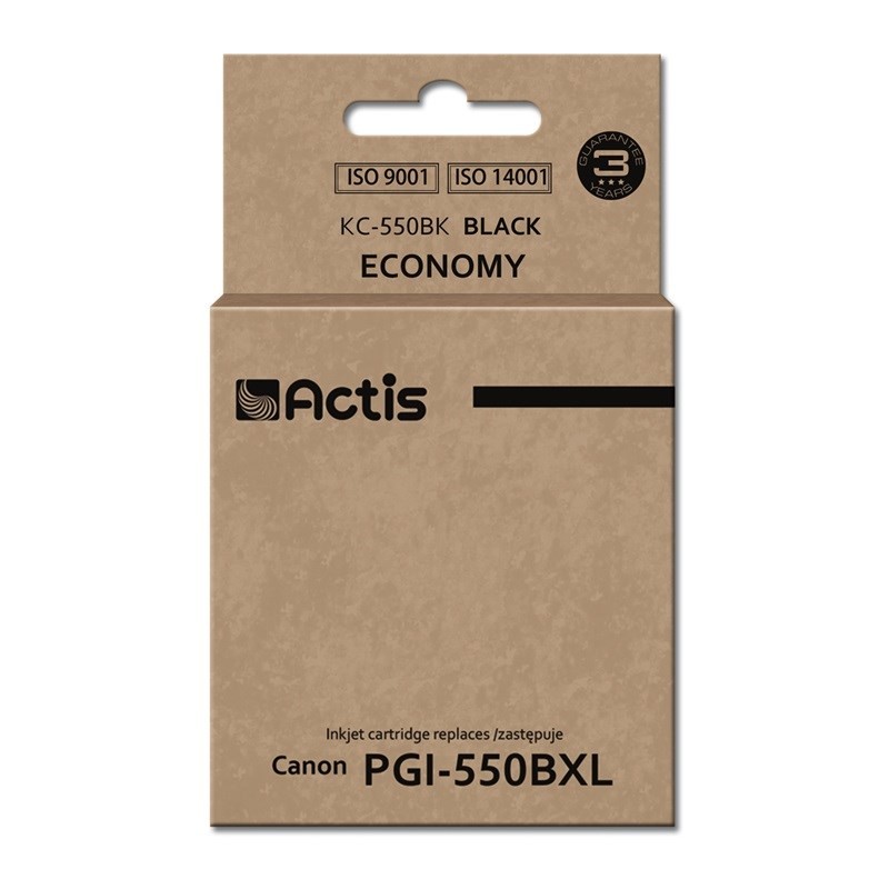 Actis KC-550Bk Ink (replacement for Canon PGI-550BK Standard 23 ml black)