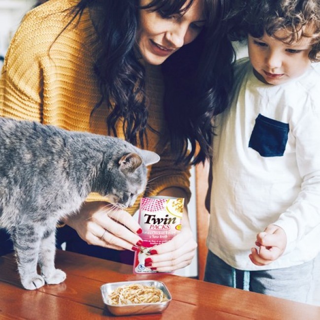 INABA CAT Twin Tuna with Chicken in Broth cat treat 2x40g INABA CAT Twin Tuna with Chicken in Broth cat treat 2x40g