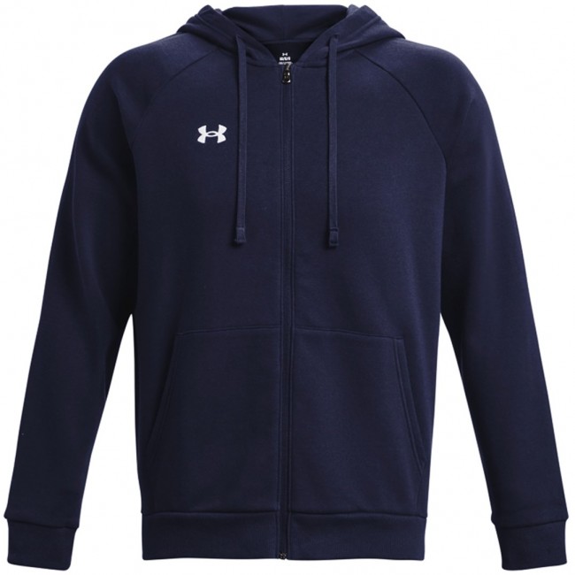 Under Armour Men's Rival Fleece FZ Hoodie Navy Blue 1379767 410 Under Armour Men's Rival Fleece FZ Hoodie Navy Blue 1379767 410