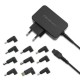 Qoltec 52414 Universal power adapter for laptop 65W | Automatic | MultiPlug | 10 plugs Qoltec 52414 Universal power adapter for laptop 65W | Automatic | MultiPlug | 10 plugs
