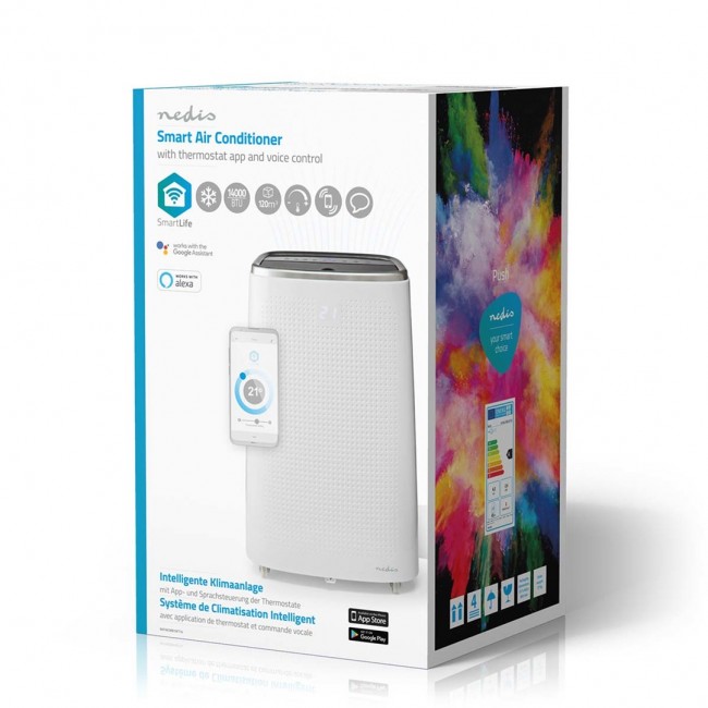 Nedis WIFIACMB1WT14 air purifier 65 dB 1610 W White Nedis WIFIACMB1WT14 air purifier 65 dB 1610 W White