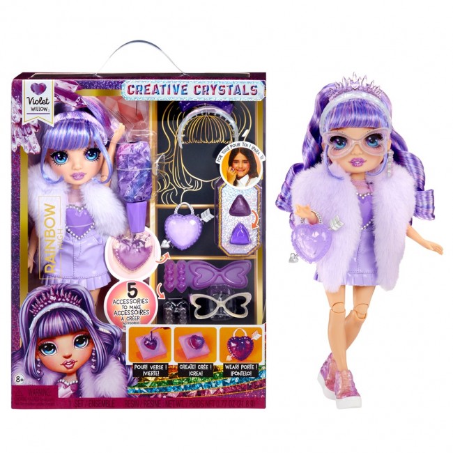 Rainbow High Creative Crystals Fashion Doll- Violet Rainbow High Creative Crystals Fashion Doll- Violet