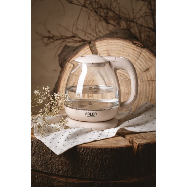 Adler AD 1283C electric kettle 1 L 900 W Cream