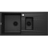 1.5-bowl granite sink with drainer