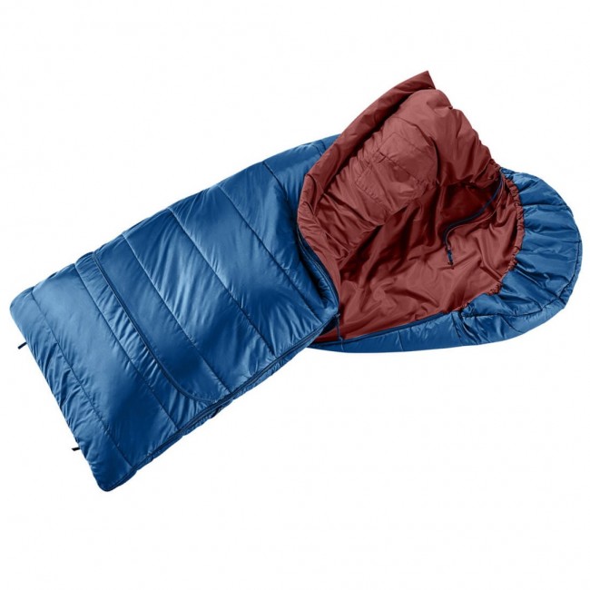 Deuter children's sleeping bag Starlight SQ (130-170 cm) - nightblue/redwood Deuter children's sleeping bag Starlight SQ (130-170 cm) - nightblue/redwood