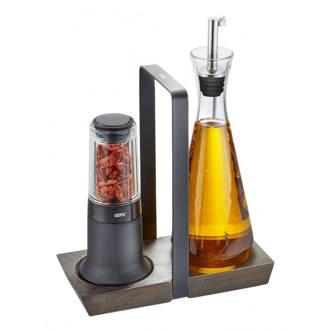 GEFU X-PLOSION oil/vinegar dispenser 0.25 L Glass, Silicone, Stainless steel Transparent