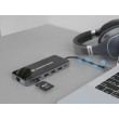 Conceptronic DONN15G laptop dock/port replicator Wired USB 3.2 Gen 1 (3.1 Gen 1) Type-C Grey