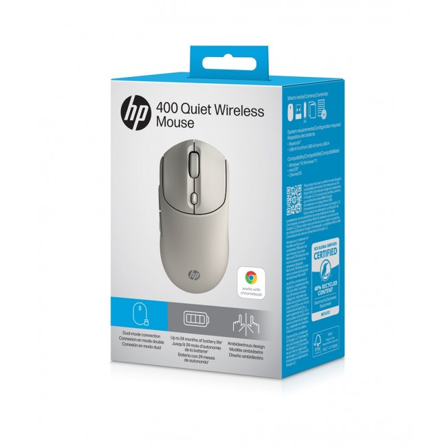 HP 400 Quiet Maple Wireless Mouse HP 400 Quiet Maple Wireless Mouse