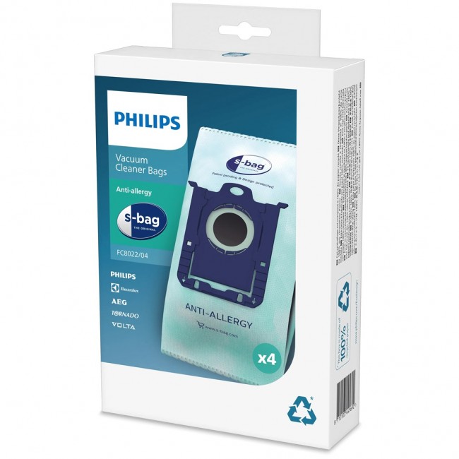 Philips s-bag Vacuum cleaner bags FC8022/04