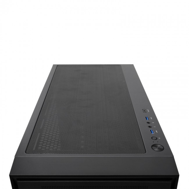 Chieftec Midi Tower GS-03B-BLK-OP, Schwarz Black
