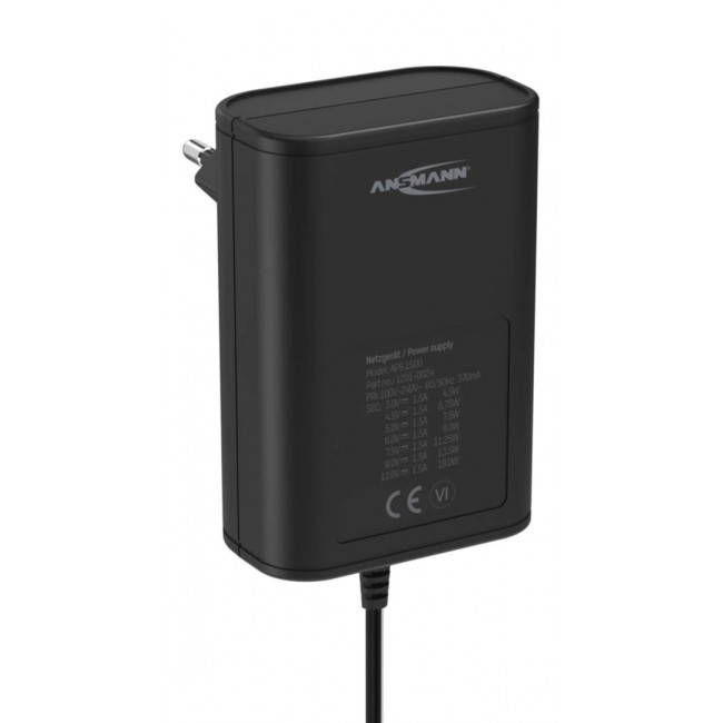 Ansmann APS 1500 Universal Black AC Indoor