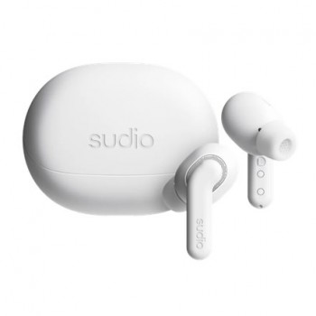 Sudio Earbuds | E4 Pro | Bluetooth | In-ear | Microphone | Cloud White | Noise canceling | Noise reduction