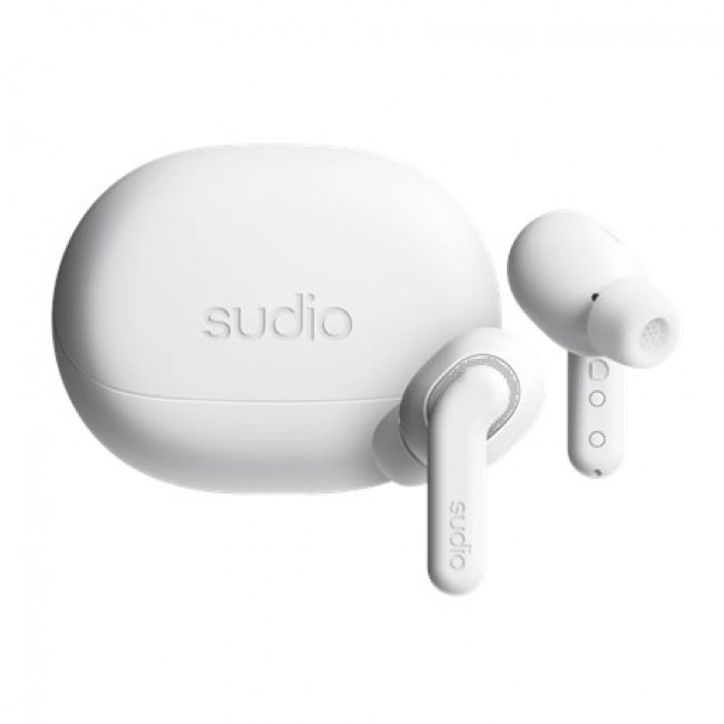 Sudio Earbuds | E4 Pro | Bluetooth | In-ear | Microphone | Cloud White | Noise canceling | Noise reduction