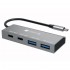 Techly IUSB32C-HUB4AC2 laptop dock/port replicator Wired USB 3.2 Gen 1 (3.1 Gen 1) Type-C Silver