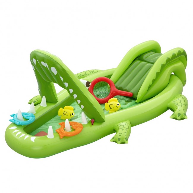 Bestway Later Gator Kids Inflatable Water Play Center and Pool 2.34 m x 1.63 m x 87 cm