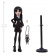 Monster High x Wednesday Collectible Doll, Wednesday Addams in Black Dress with Thing Accessory
