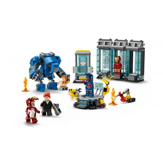 LEGO MARVEL 76315 Iron Man s Laboratory: Hall of Armor