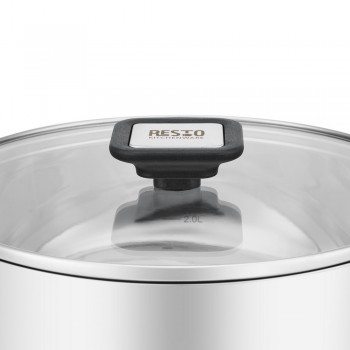 Resto Kitchenware Anser 3.2 L Round Black, Stainless steel