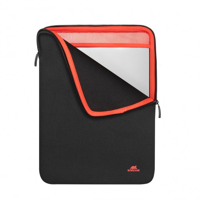 RIVACASE Antishock 5221 MacBook 13 sleeve, vertical, black, dual zippers RIVACASE Antishock 5221 MacBook 13 sleeve, vertical, black, dual zippers