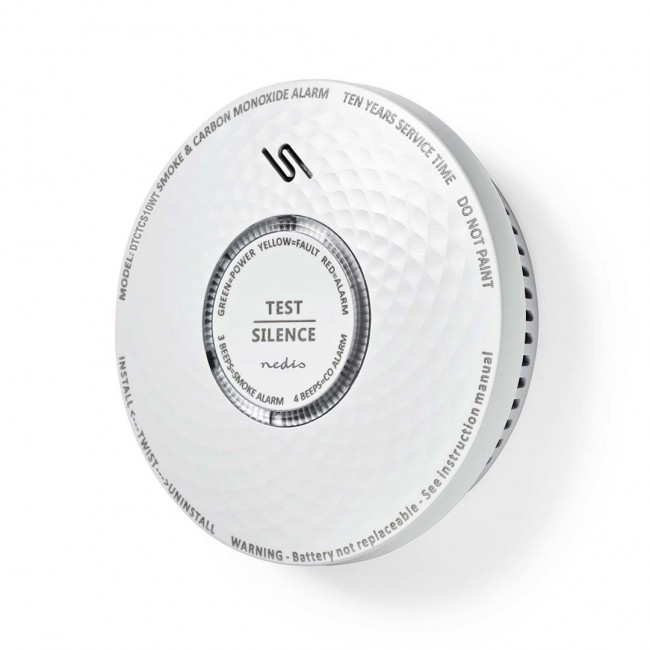 Smoke and carbon monoxide detector Nedis DTCTCS10WT Smoke and carbon monoxide detector Nedis DTCTCS10WT