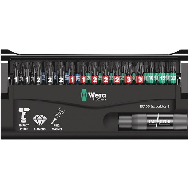 Wera BC 30 Impaktor 1 screwdriver bit 30 pc(s) Wera BC 30 Impaktor 1 screwdriver bit 30 pc(s)
