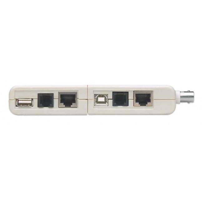 Intellinet 4-in-1 Cable Tester, RJ-11, RJ-45, USB and BNC, One Button Test Intellinet 4-in-1 Cable Tester, RJ-11, RJ-45, USB and BNC, One Button Test