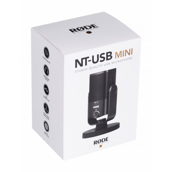 R DE NT-USB mini Black Table microphone R DE NT-USB mini Black Table microphone