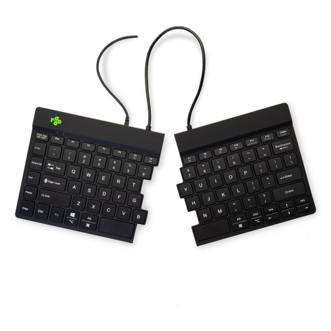 R-Go Tools Ergonomic keyboard R-Go Split Break v2 with break software, ergonomic split keyboard, QWERTY (US), Wired, black