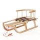GreenBlue GB138 Wooden Kids Sledge with Removable Backrest Fabric Seat and Pull Rope Sturdy Beech Wood GreenBlue GB138 Wooden Kids Sledge with Removable Backrest Fabric Seat and Pull Rope Sturdy Beech Wood