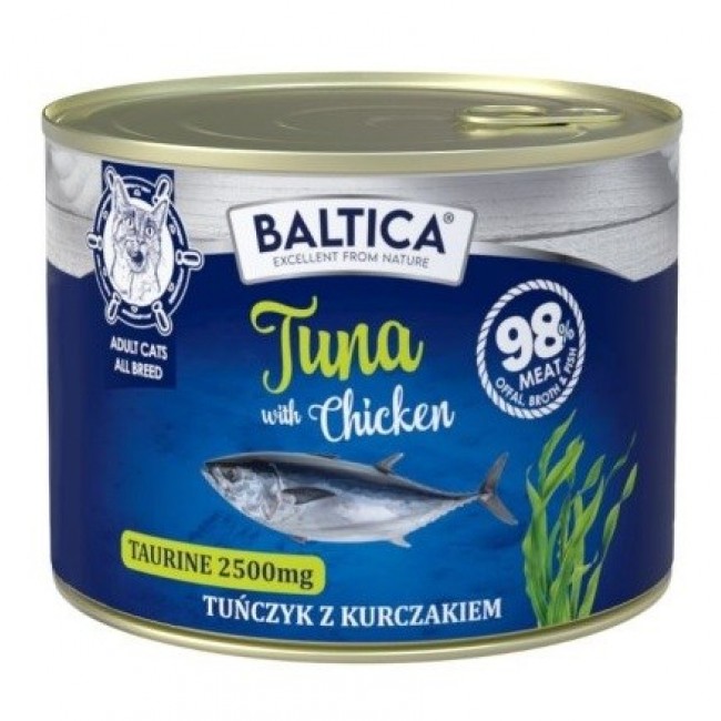 BALTICA Excellent Tuna with chicken - wet cat food - 185g