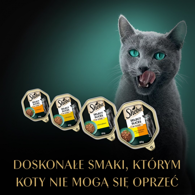 SHEBA tray sauce poultry/chicken/ turkey - wet cat food - 32x85 g