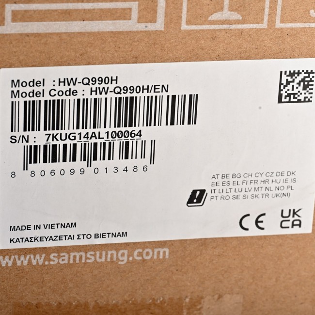 Samsung Q-series HW-Q990H Black 11.1.4 channels