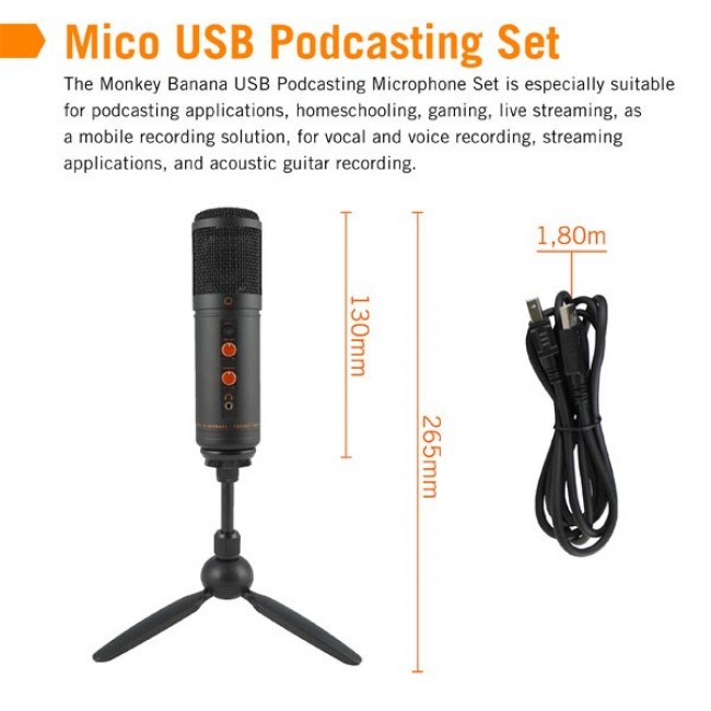 Monkey Banana Mico Black Table microphone