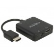 DeLOCK 63276 video cable adapter HDMI Type A (Standard) Black