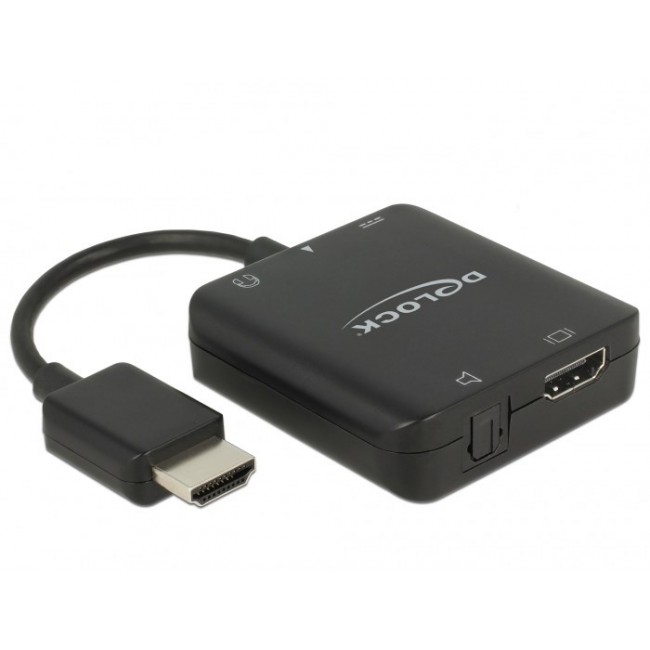 DeLOCK 63276 video cable adapter HDMI Type A (Standard) Black