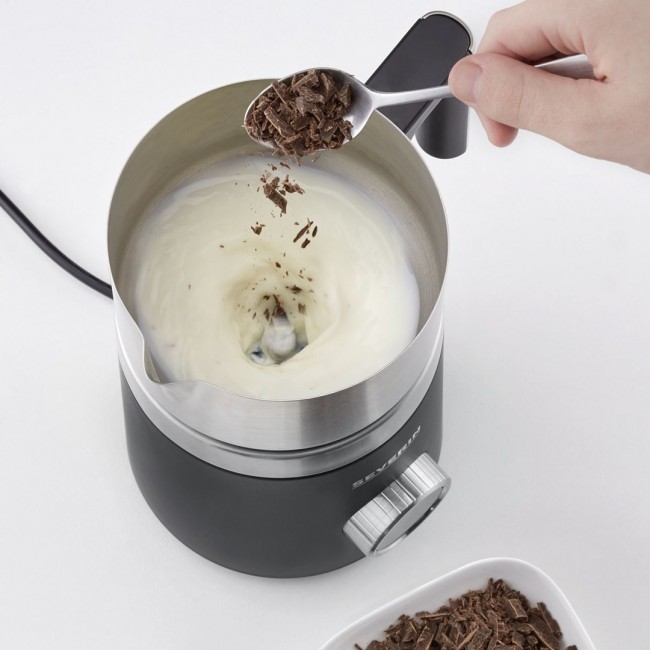 Severin Spuma 700 Plus Automatic milk frother/warmer Black, Stainless steel