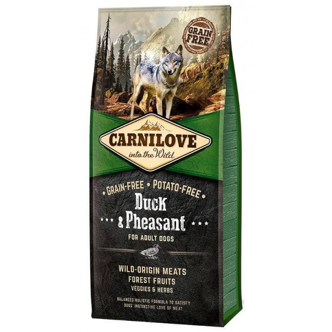 CARNILOVE Adult Duck & Pheasant - dry dog food - 12kg CARNILOVE Adult Duck & Pheasant - dry dog food - 12kg