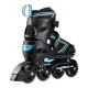 NILS EXTREME NH11912 A 2IN1 SKATES BLACK/BLUE SIZE. S (31-34) WITH INTERCHANGEABLE HOCKEY SKATES