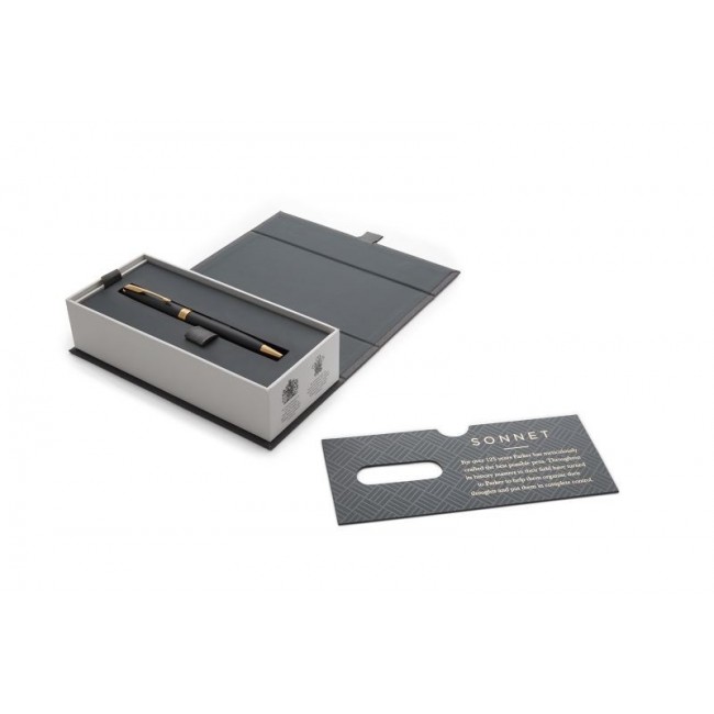 Parker Sonnet Matte Black GT Pen
