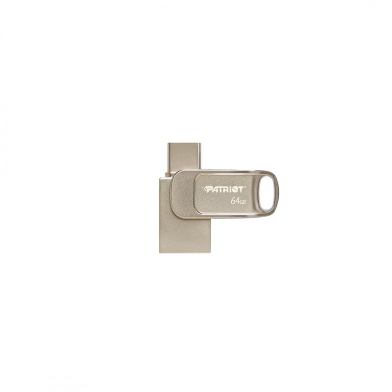 Patriot Memory Tab T560 64GB USB flash drive Dual USB 120MB/s (PS64GT560DS5D) Silver